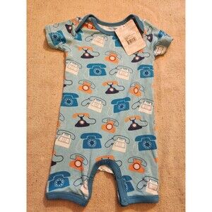 Bestaroo bamboo romper size 3-6 months telephone